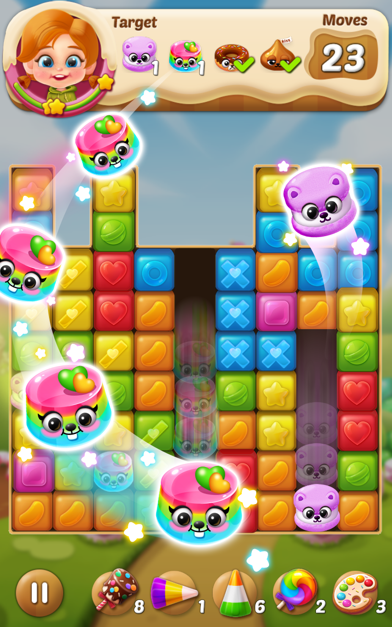 Lollipop Crush Sweetopia Game Screenshot