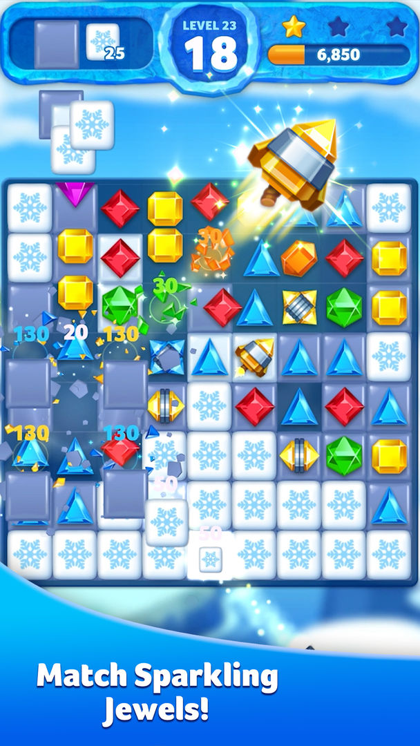 Screenshot of Jewel Ice Mania:Match 3 Puzzle