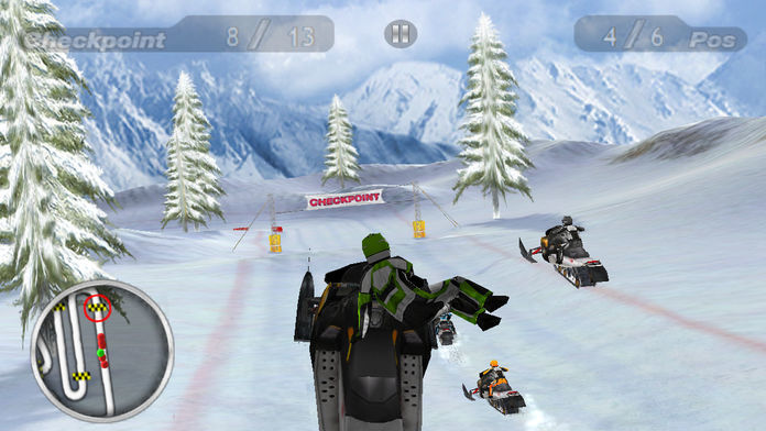 Screenshot of Snow Moto Racing