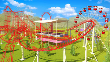 Roller Coaster Train Sim 2023 Game Screenshot