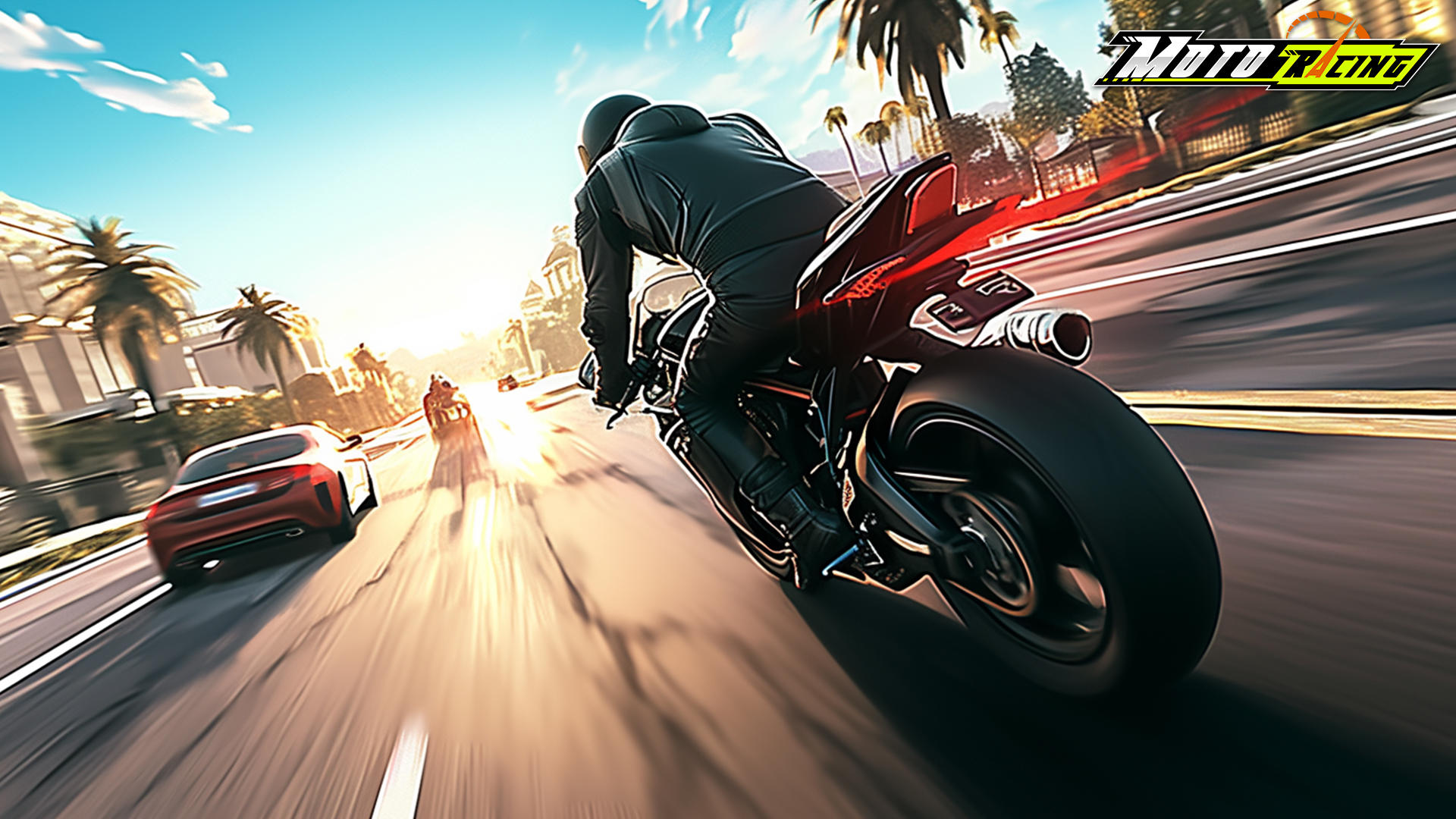 Скриншот игры Moto Racing: Motorcycle Rider