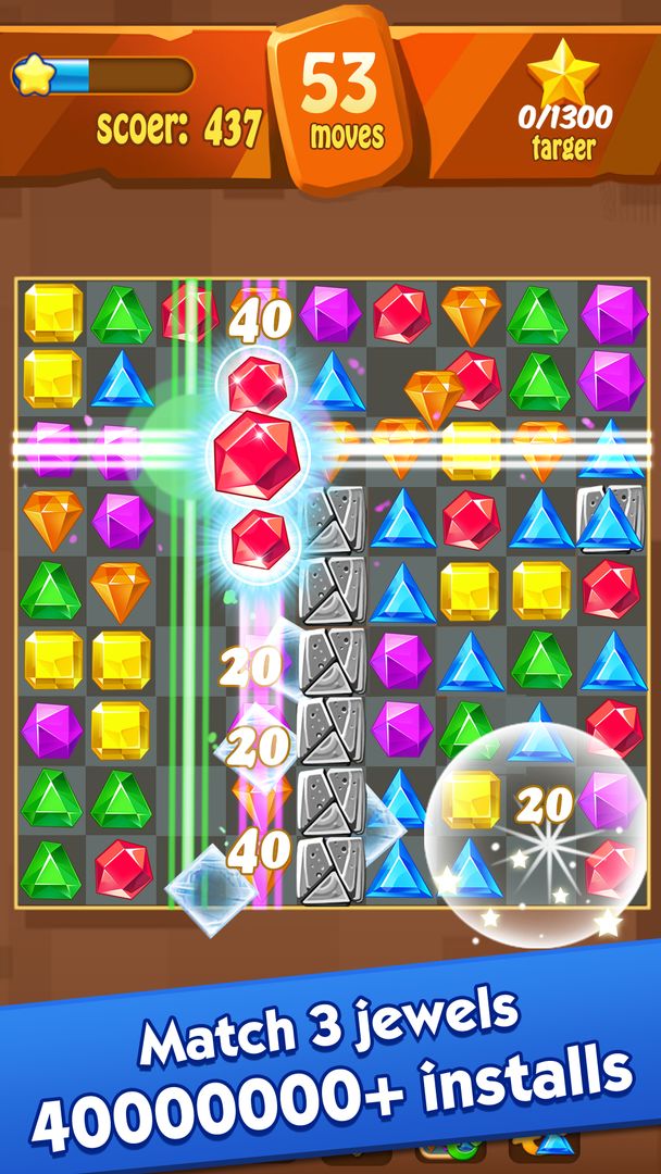 Jewels Classic - Crush Jewels ภาพหน้าจอเกม