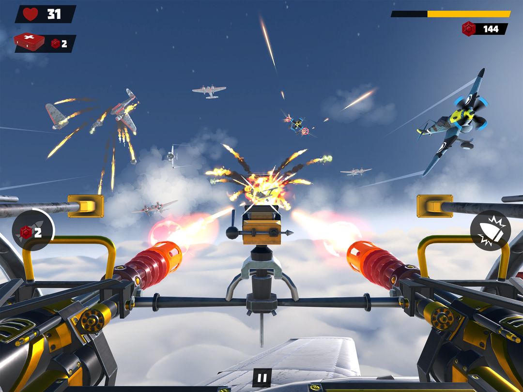 Screenshot of Gunner War - Air combat Sky