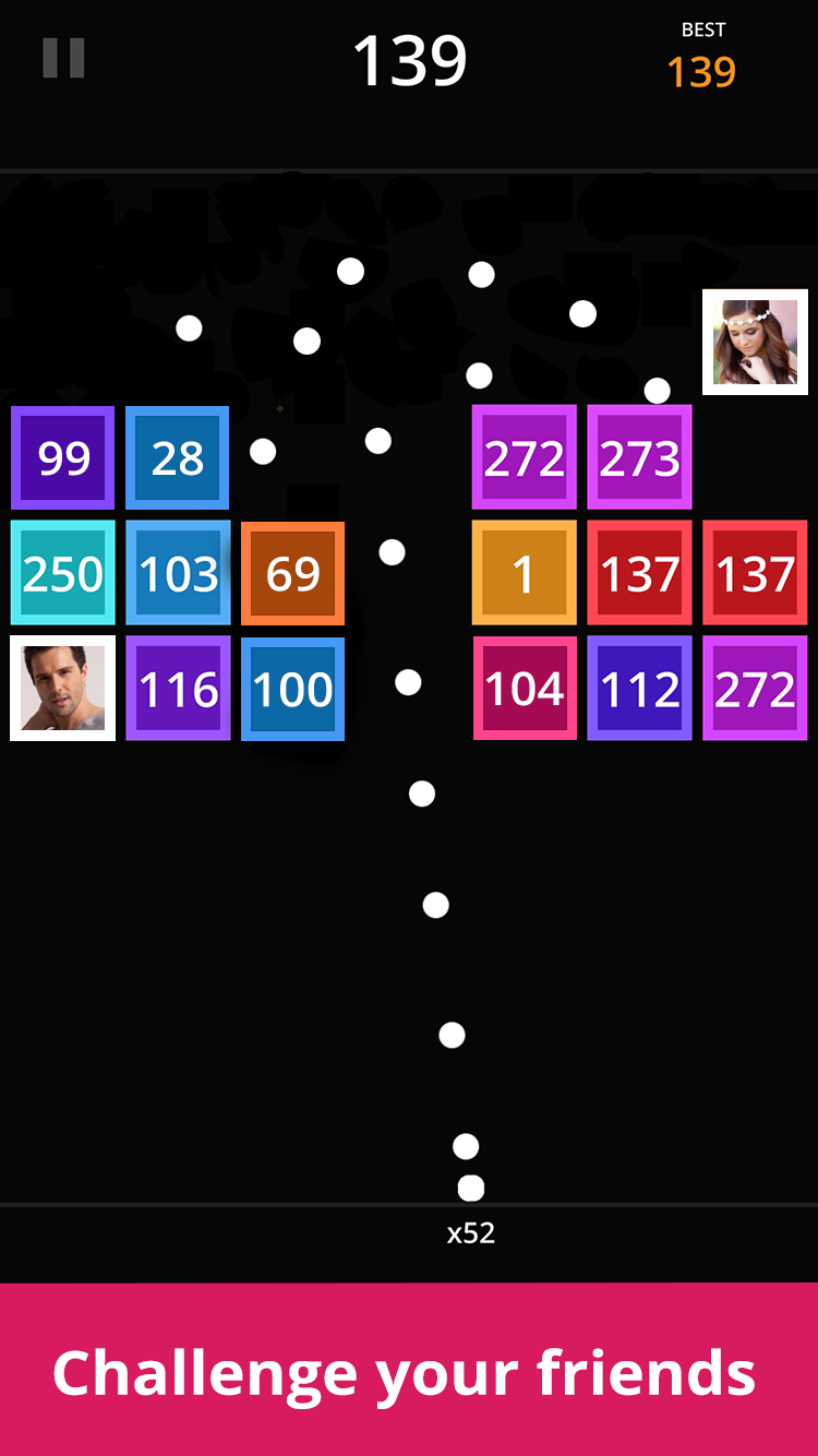 Brick Breaker Ballz ゲームのスクリーンショット