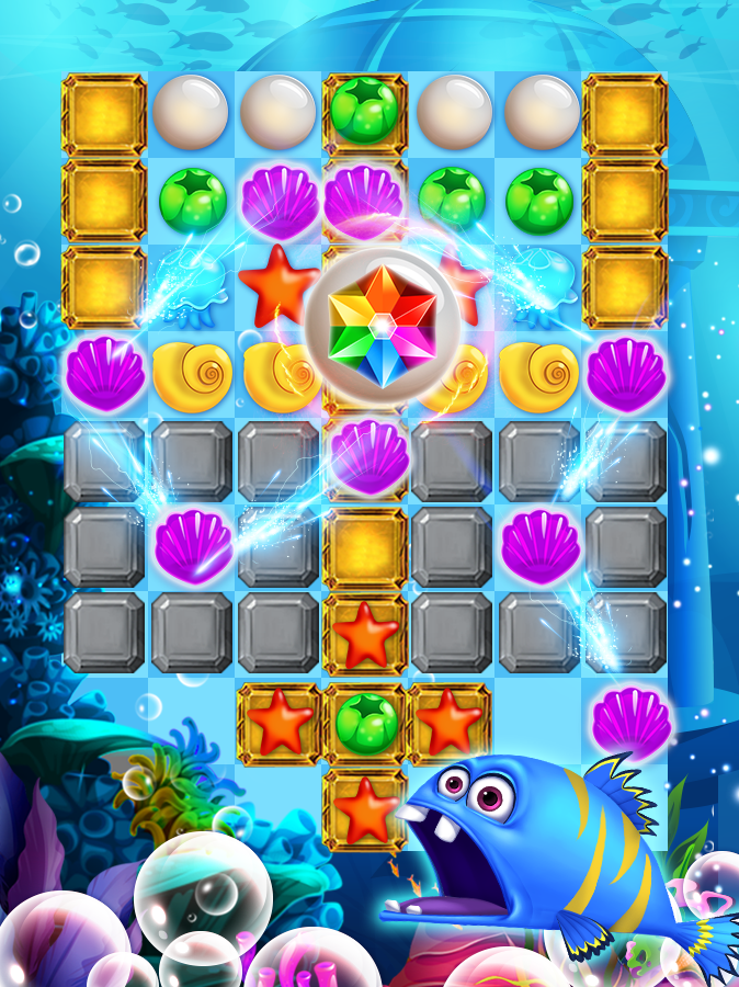 Ocean Mermaid Blast screenshot game