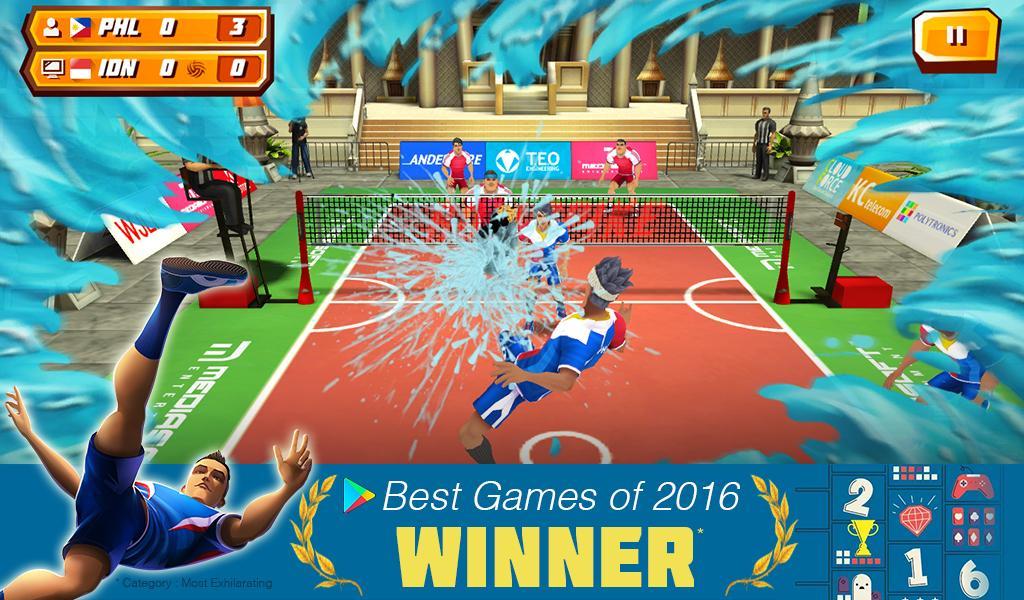 Roll Spike Sepak Takraw ภาพหน้าจอเกม