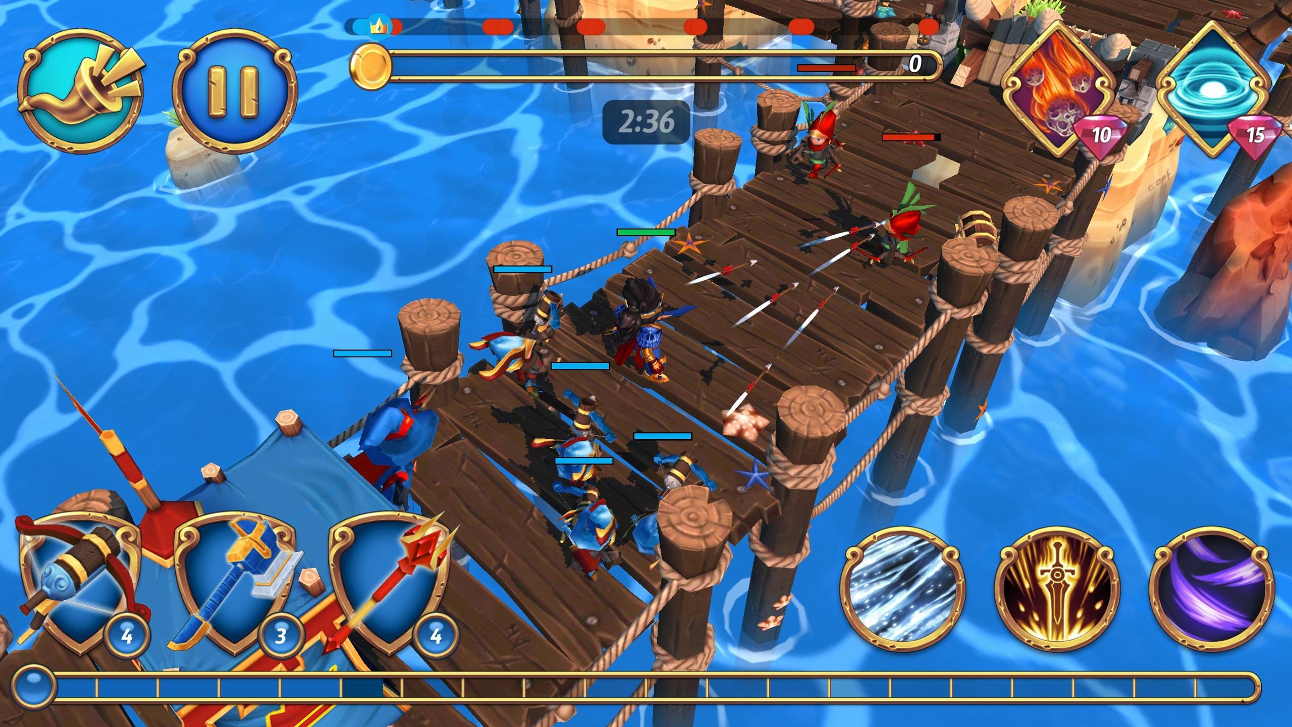 Captura de Tela do Jogo Royal Revolt 2: Tower Defense