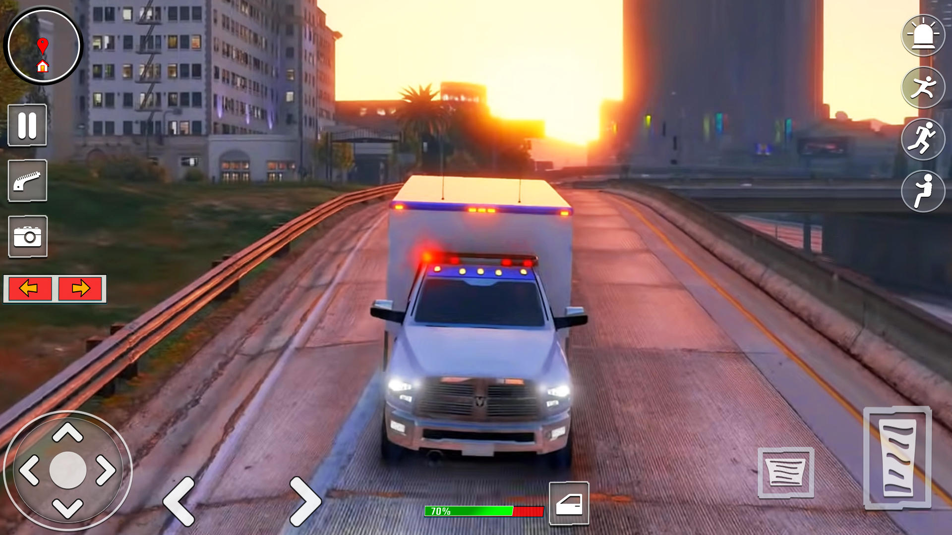 Ambulance Driver Simulator Game Screenshot