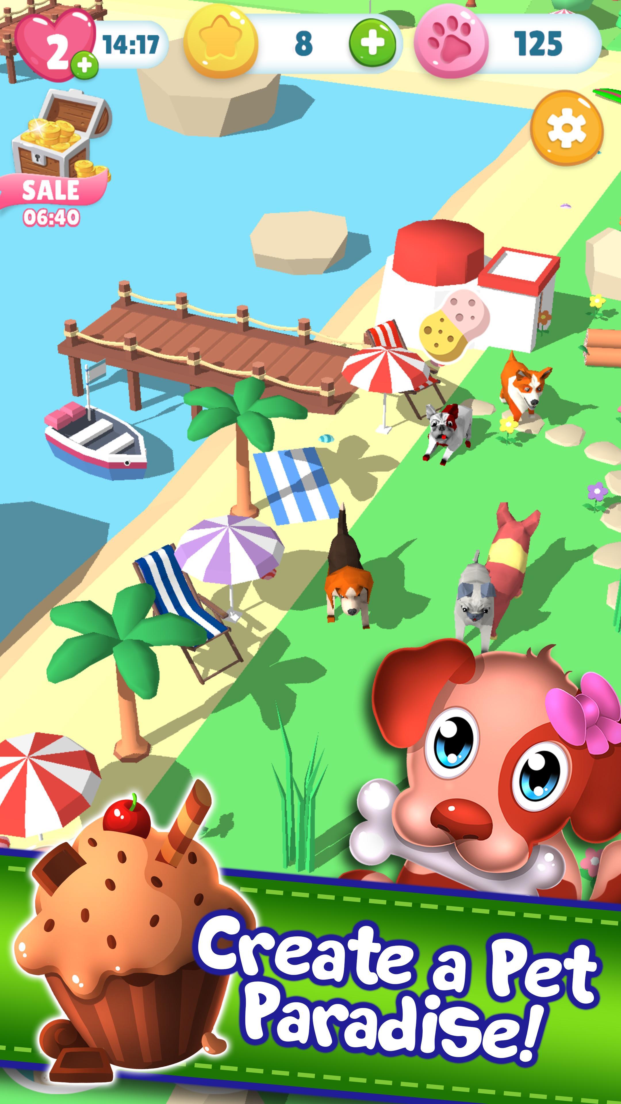 Hungry Pet Mania - Match 3 Gems Game 게임 스크린샷