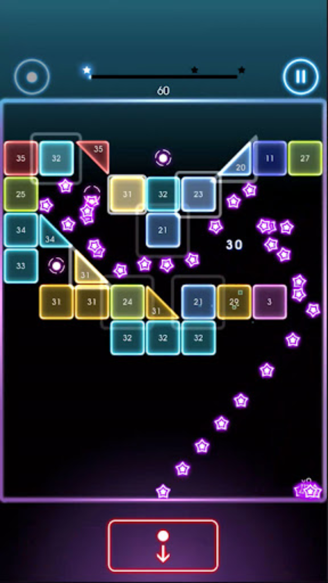 Bricks Breaker Quest Game Screenshot