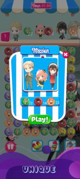 Spy x Family Tile Match Game Screenshot