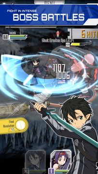 SWORD ART ONLINE;Memory Defrag Game Screenshot