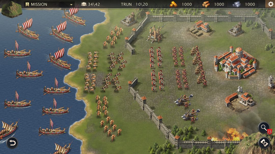 羅馬與征服-回合製戰爭策略遊戲遊戲截圖
