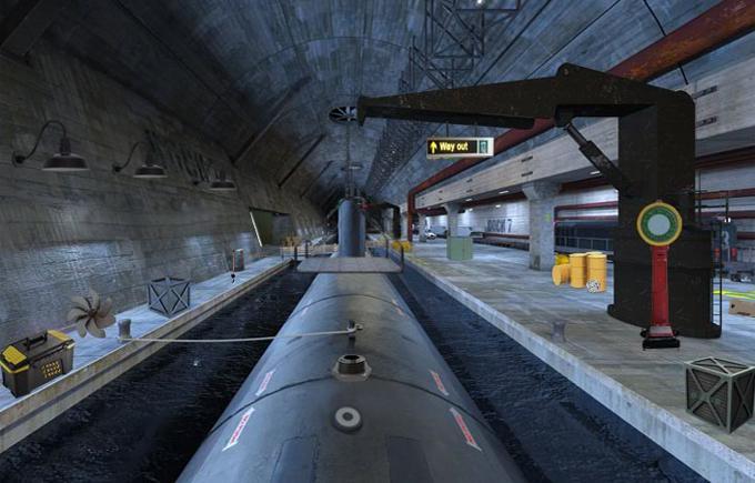 Can You Escape Submarine Dock Game Screenshot
