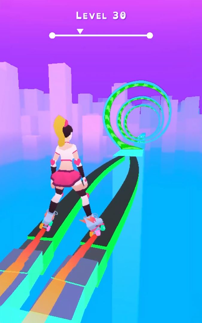 Sky Roller: Rainbow Skating ภาพหน้าจอเกม