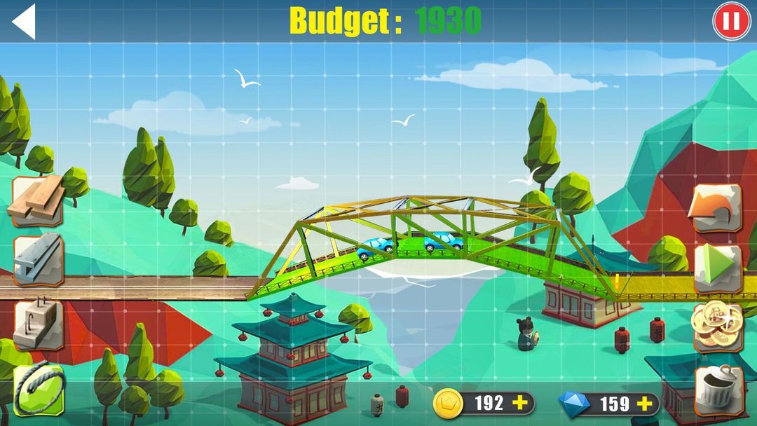 Elite Bridge Builder- Mobile Fun Construction Game ภาพหน้าจอเกม