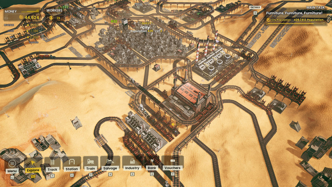 Screenshot of RAILGRADE