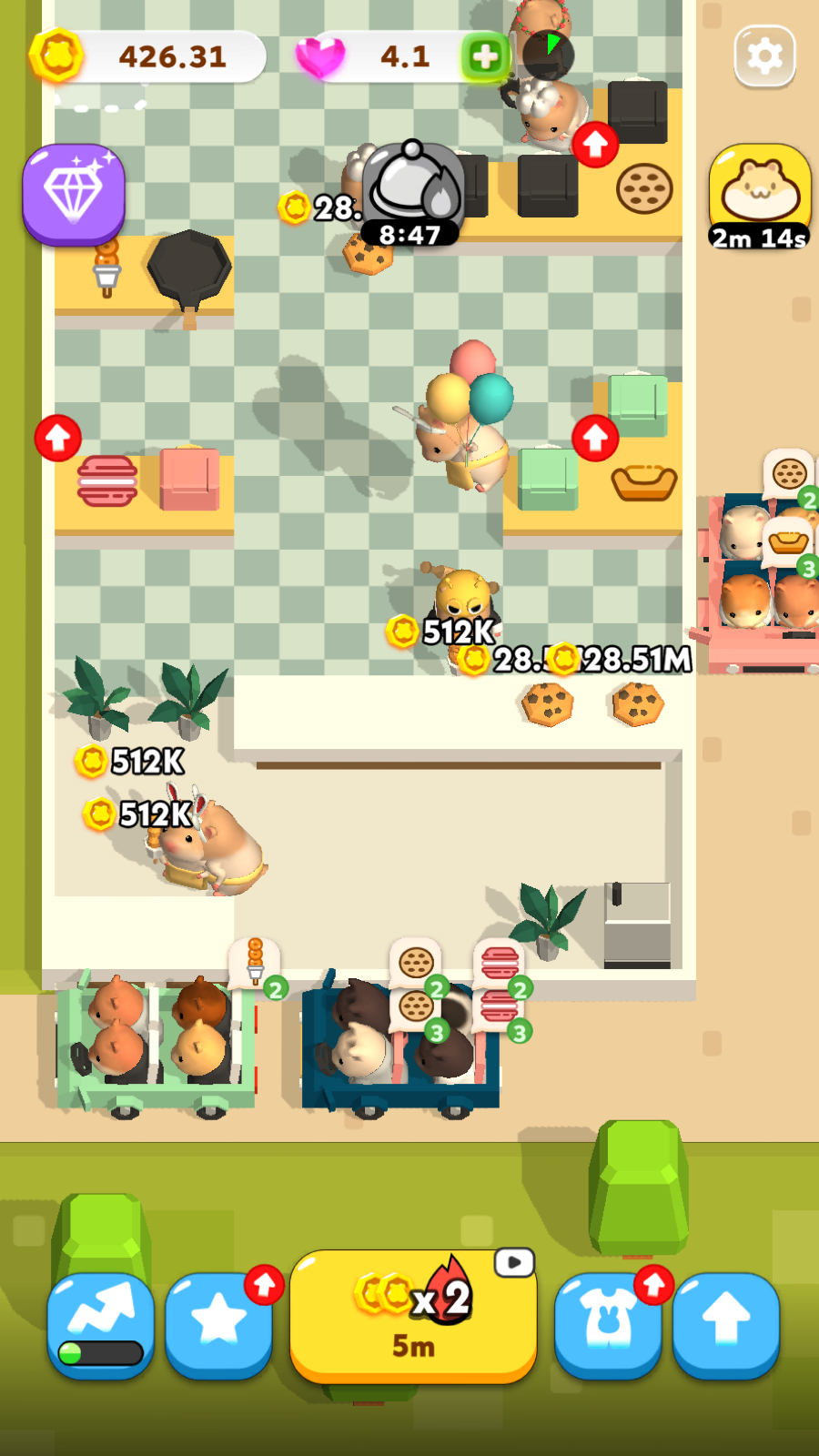 Hamster Chef: Cooking Cutie Game Screenshot