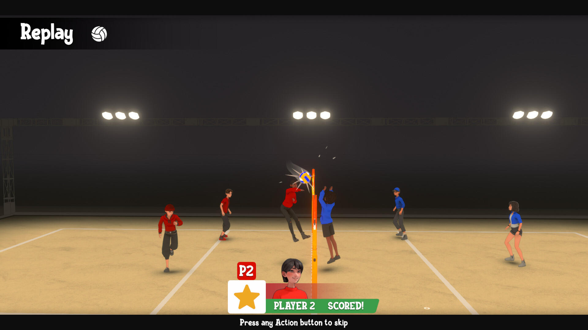 VolleySmash Game Screenshot