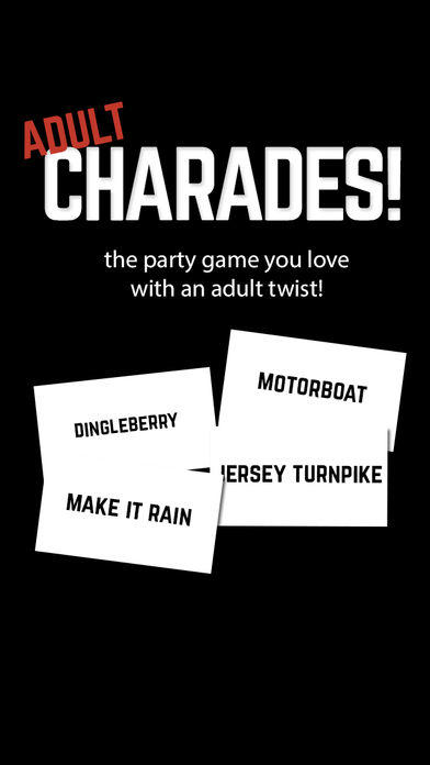 Adult Charades! Guess Words on Your Heads While Tilting Up or Down Game Screenshot