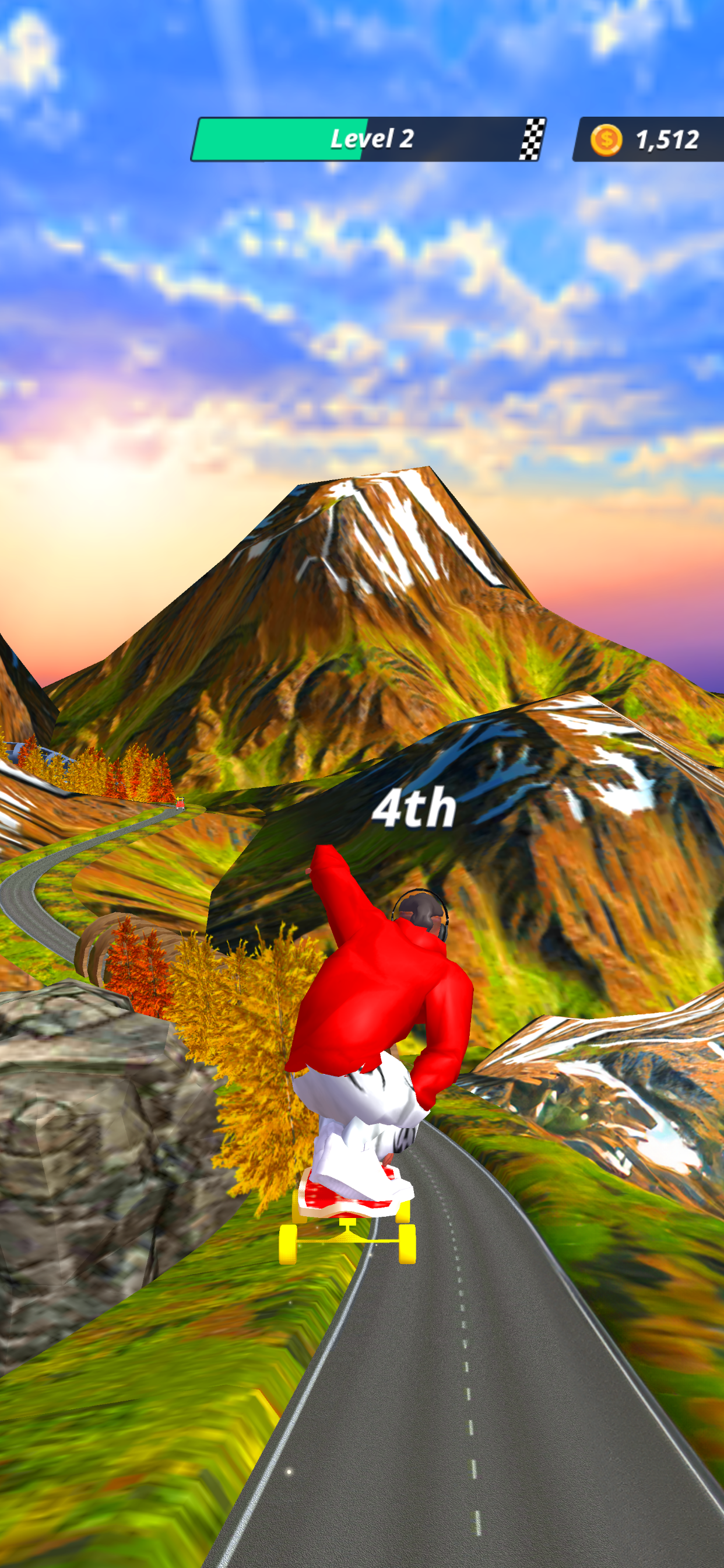 Downhill Racer Game Screenshot