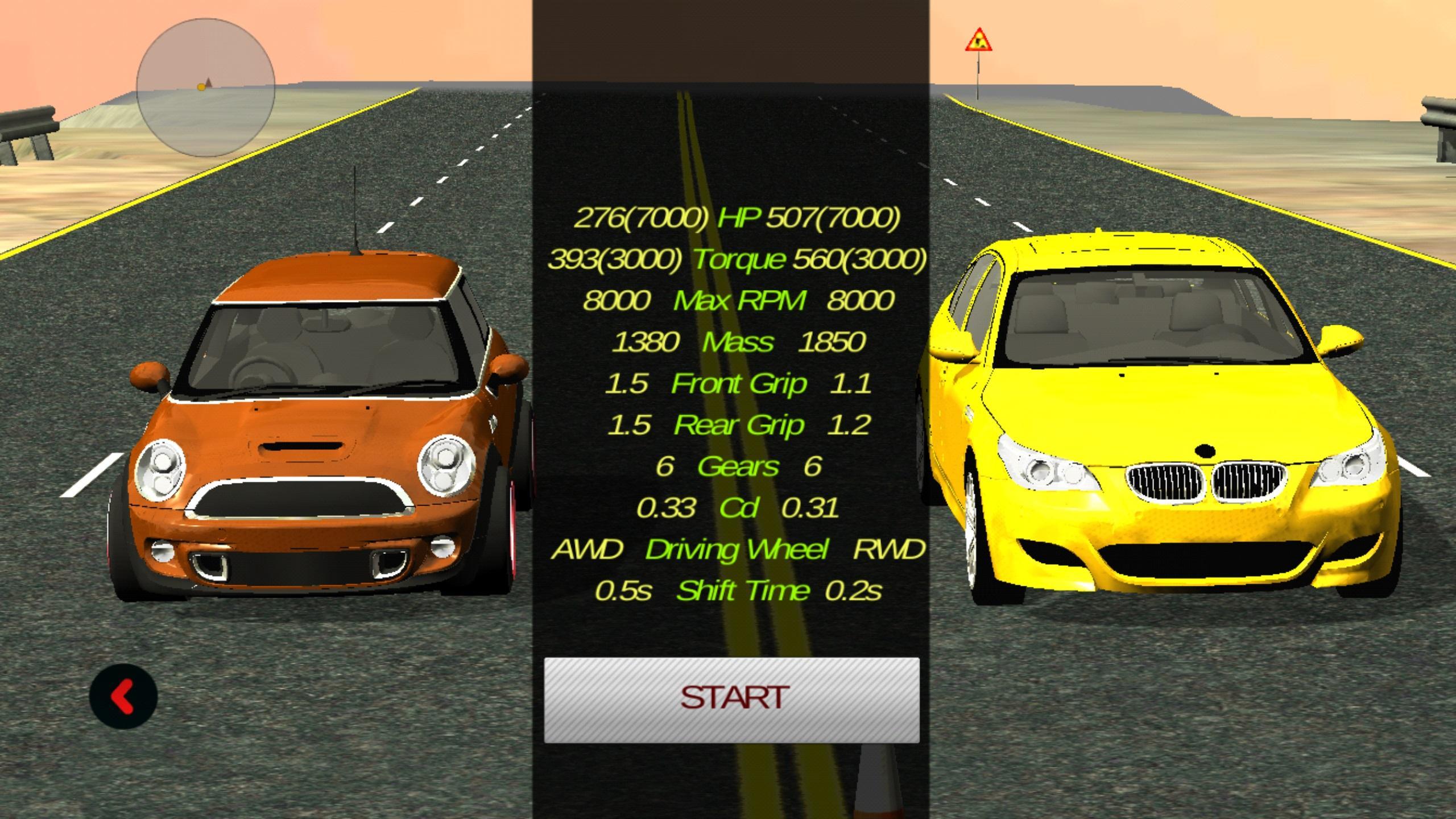 Drag Racing: Multiplayer Game Screenshot
