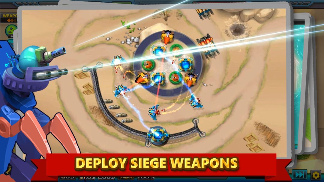 Screenshot of Tower Defense: Alien War TD 2