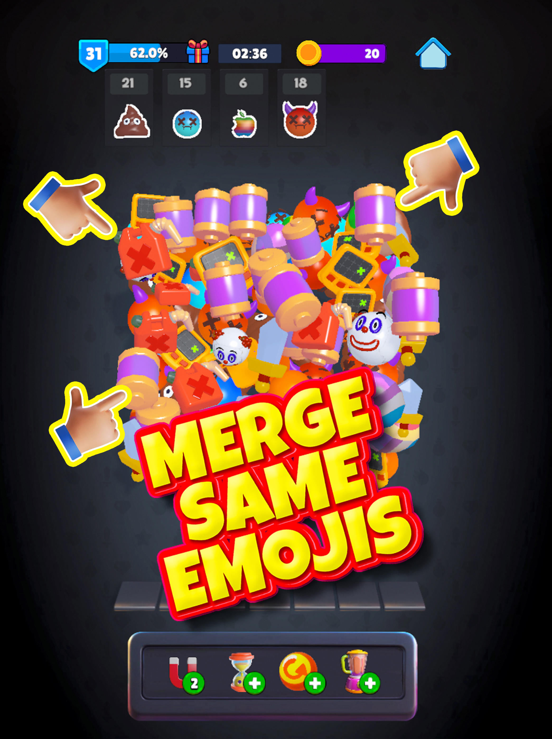 Match Moji- Emoji Puzzle Game 게임 스크린샷