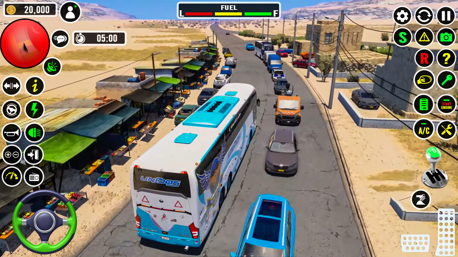 Modern Coach Bus Simulator 3D Game Screenshot