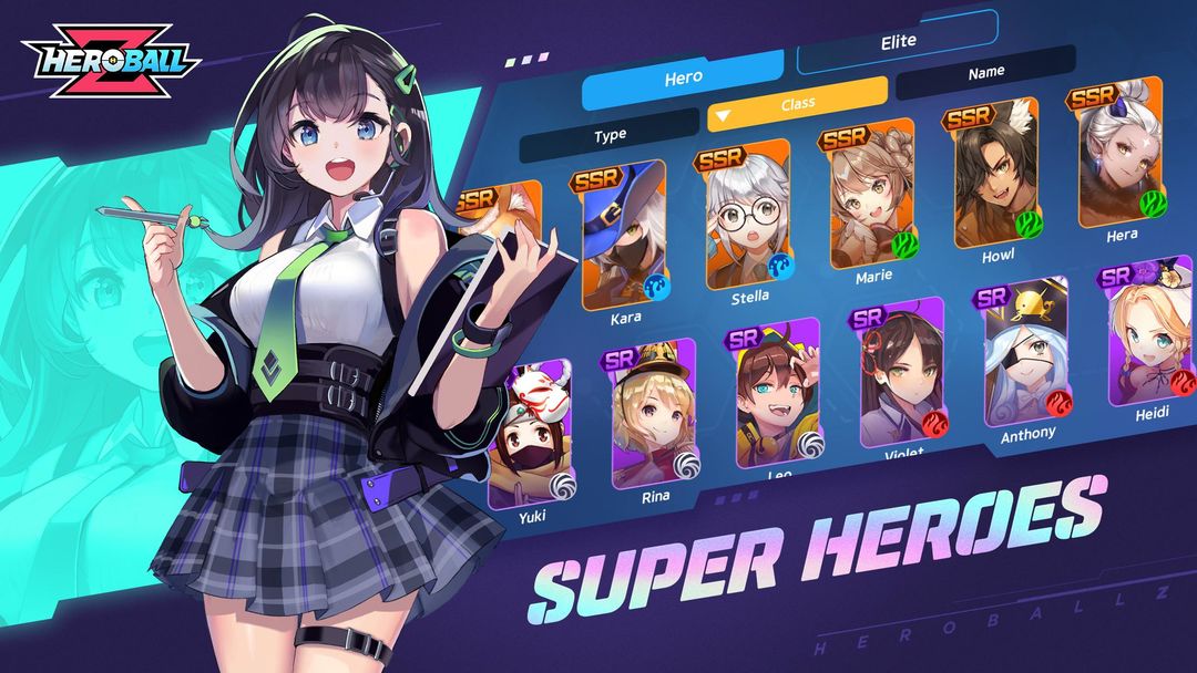Hero Ball Z screenshot game