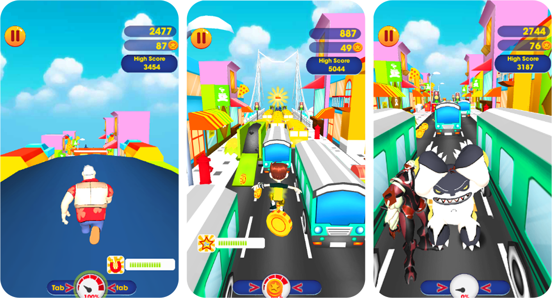 ben 10 tennyson subway Game Screenshot