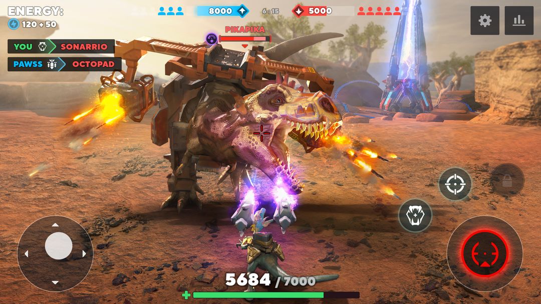 Dino Squad: Dinosaur Shooter 게임 스크린 샷