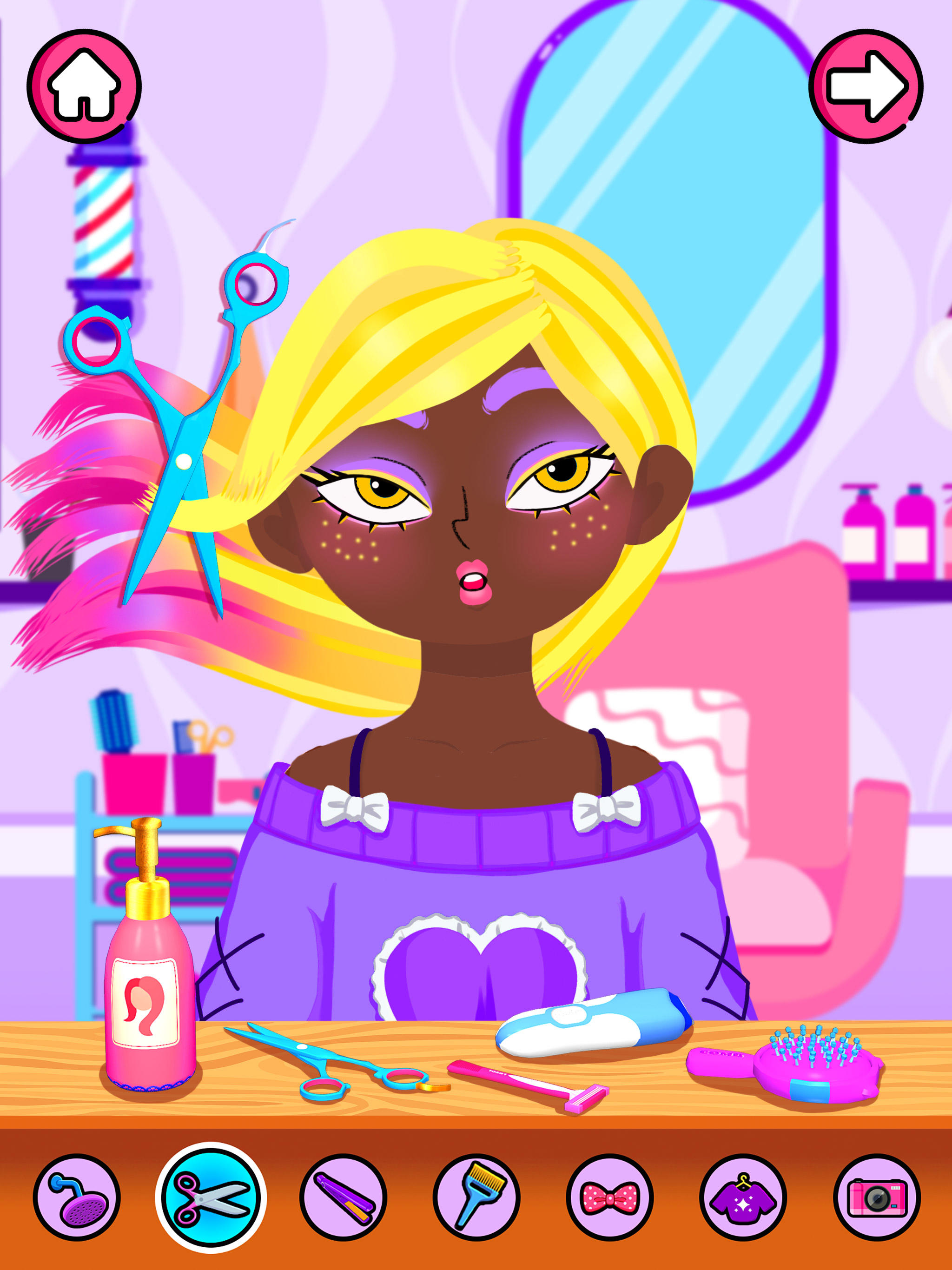 Hair Salon Makeup Girls Games Game Screenshot