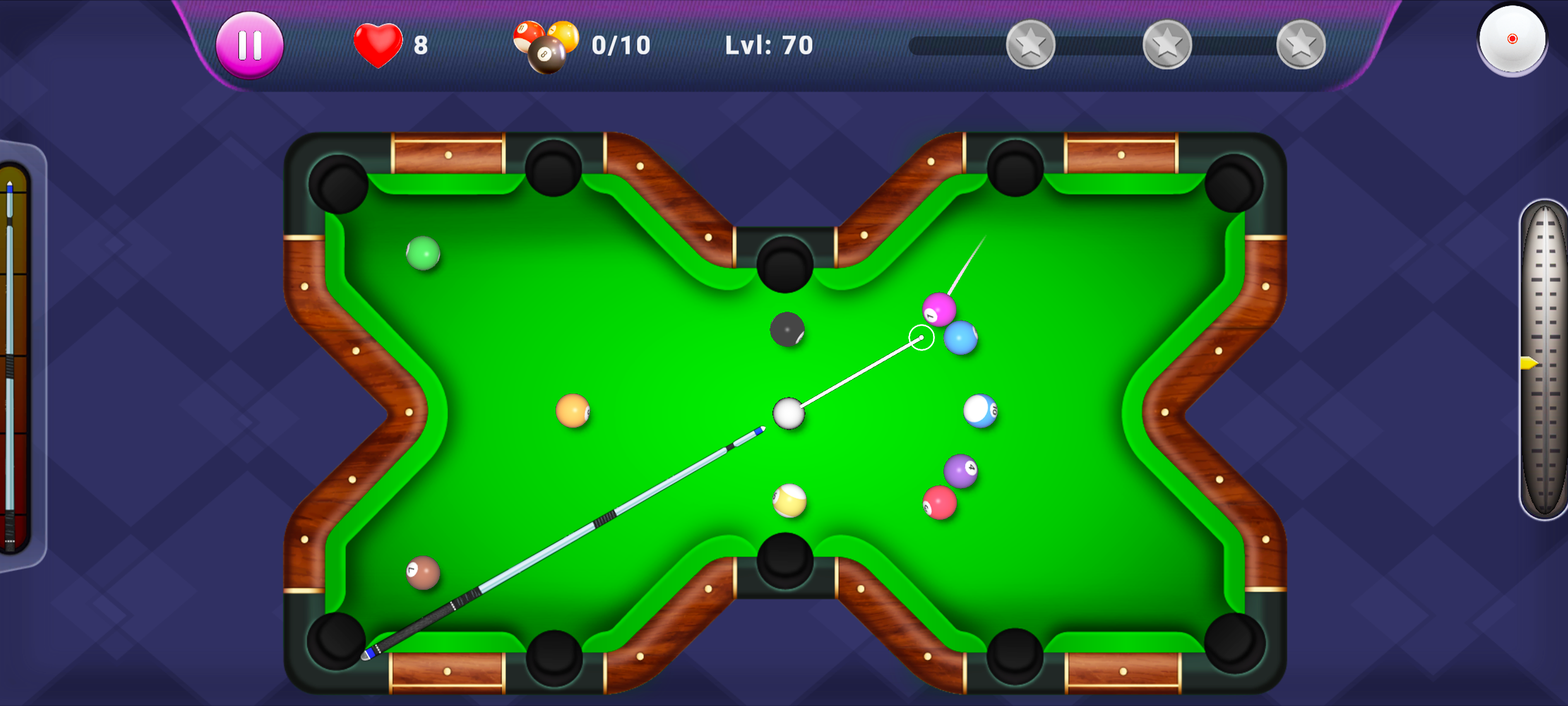 Billiards City Puzzle Game Screenshot