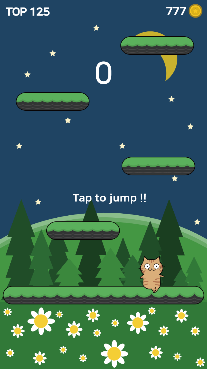Jump cat Game Screenshot