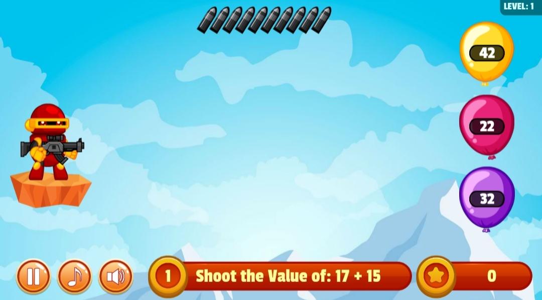 Cuplikan Layar Game Lof Math Shooter