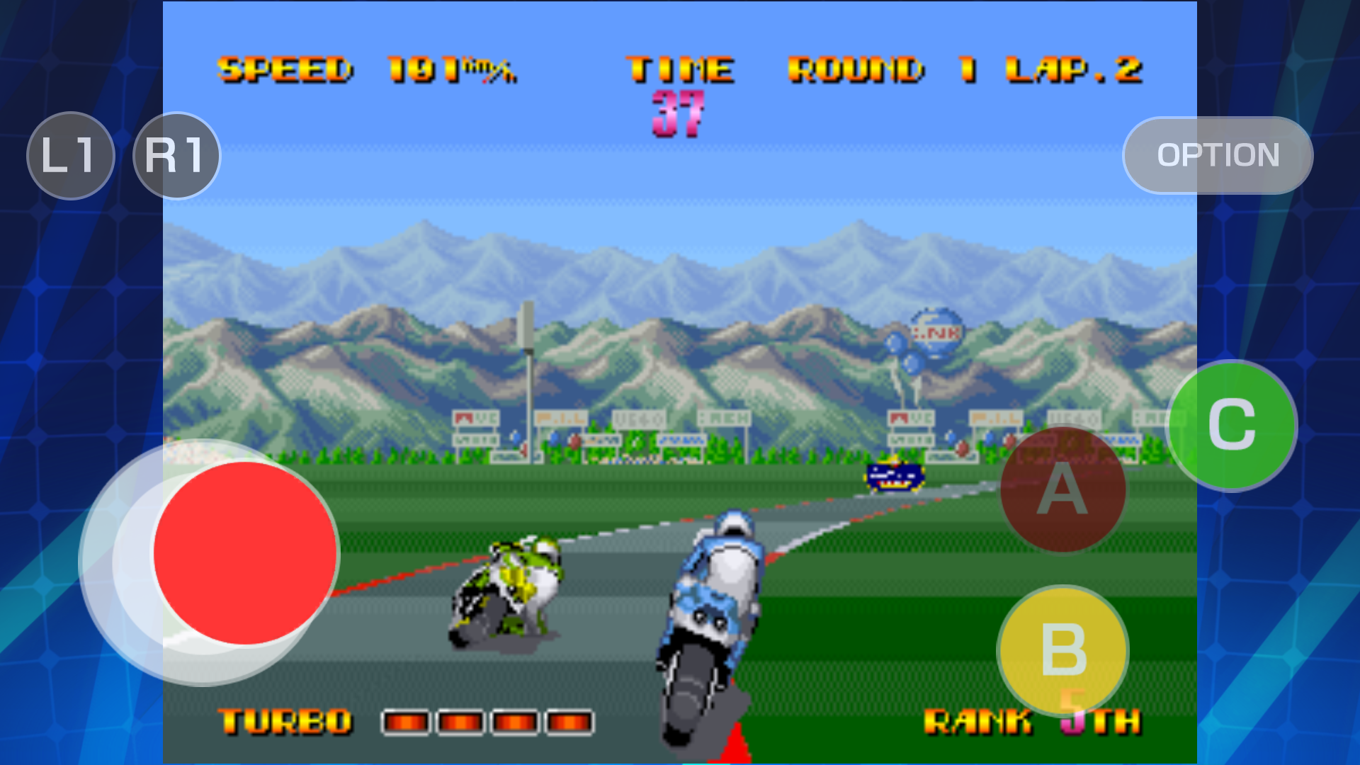 RIDING HERO ACA NEOGEO Game Screenshot
