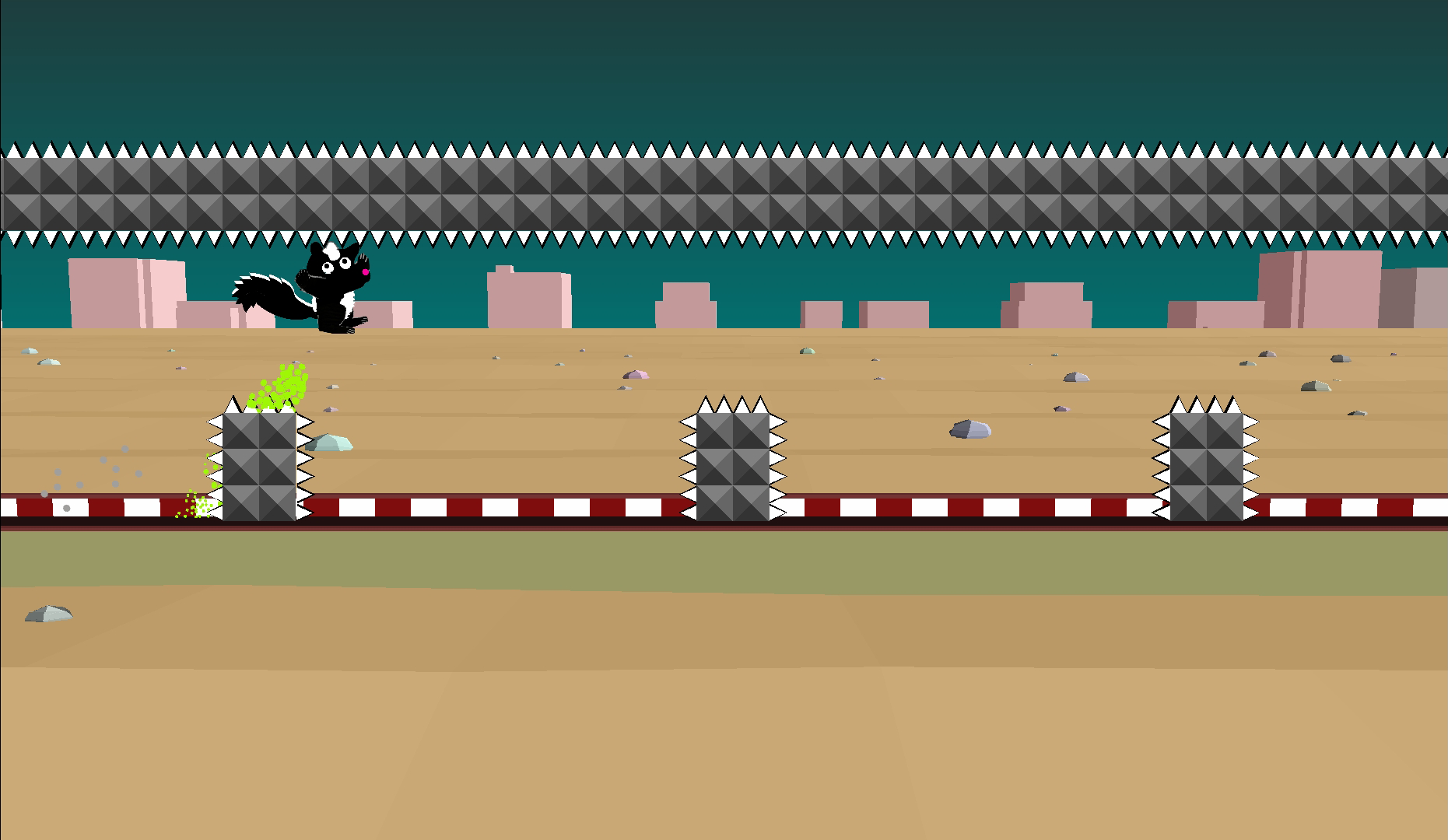 Jump Skunk - Animal Dash Game Screenshot