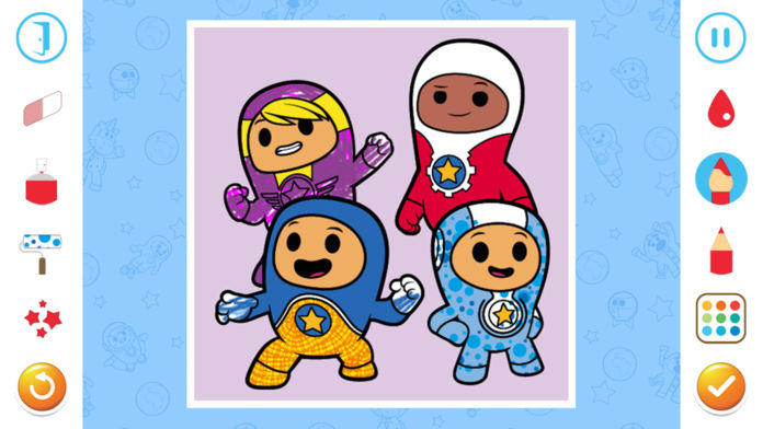 Go Jetters Colouring Game Screenshot