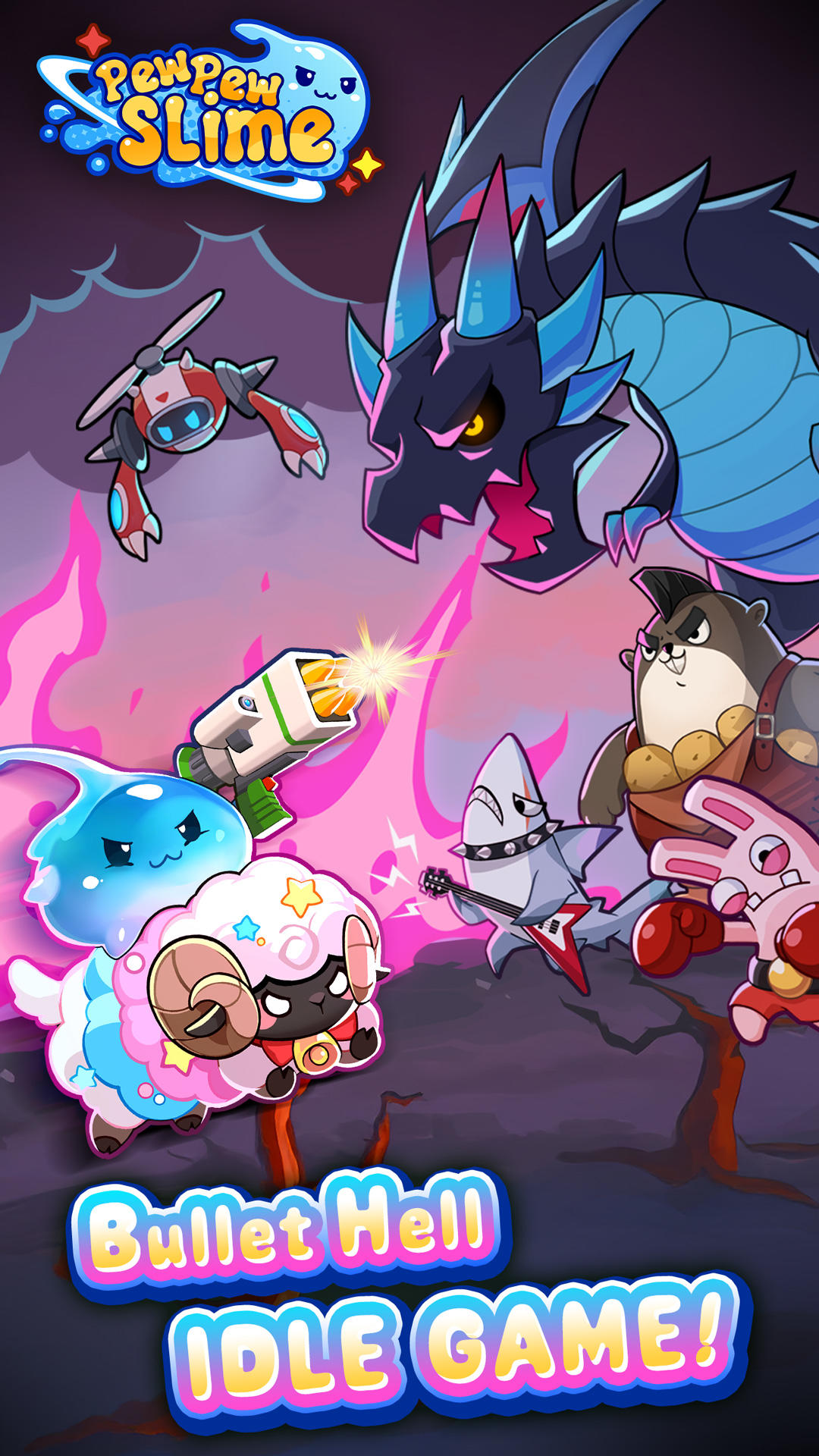 Pew Pew Slime - Idle RPG Game Screenshot