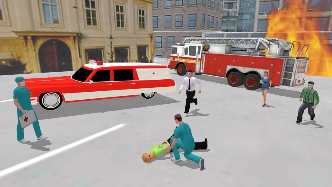 救護車模擬器 - 汽車駕駛醫生遊戲截圖