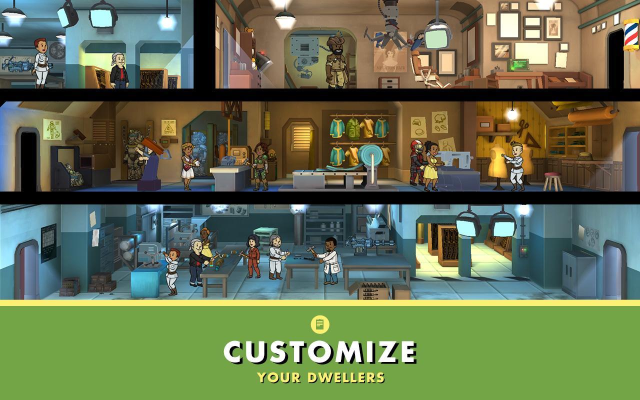 Fallout Shelter ภาพหน้าจอเกม