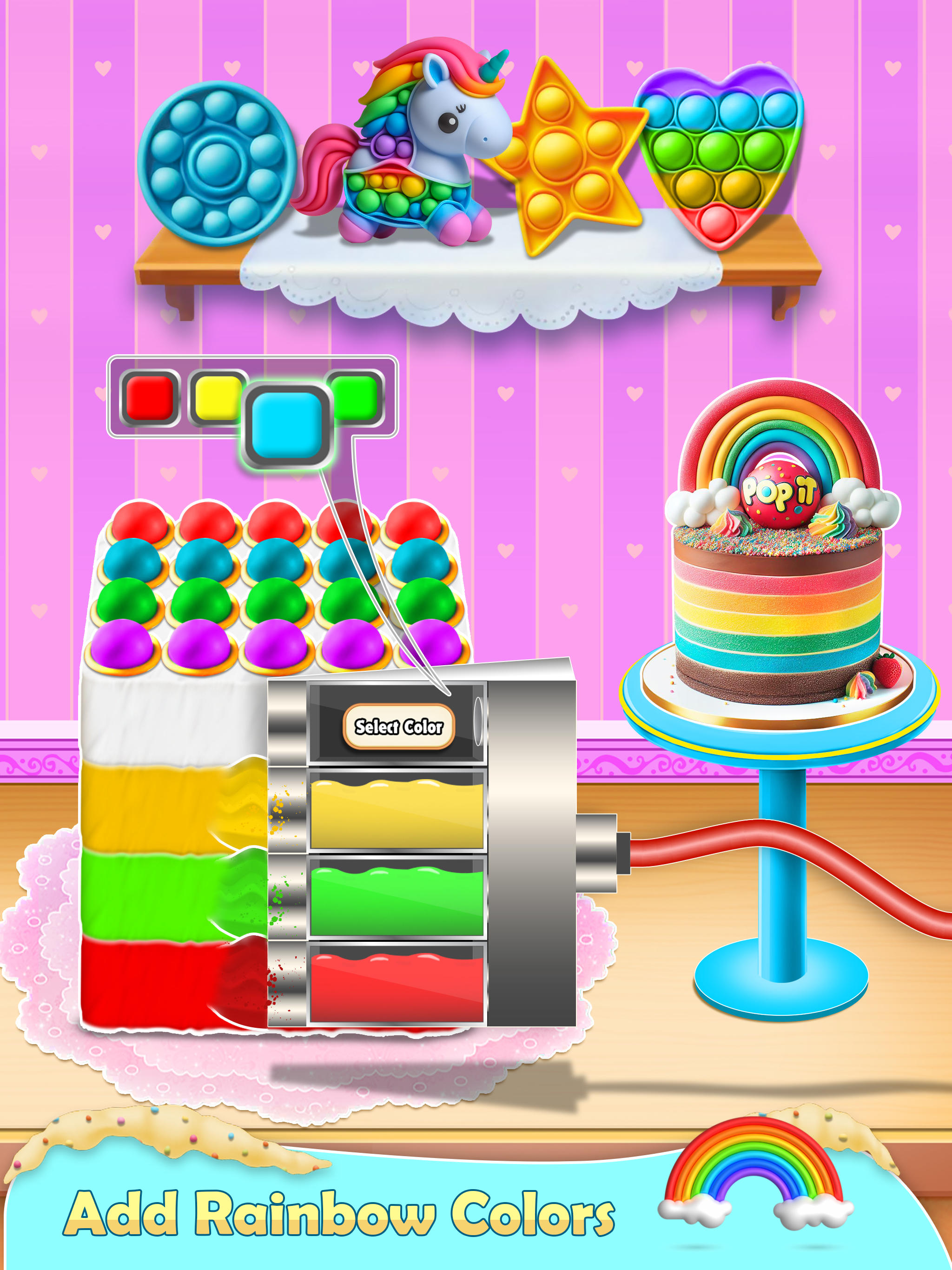 Cake Master DIY Popit Game Game Screenshot