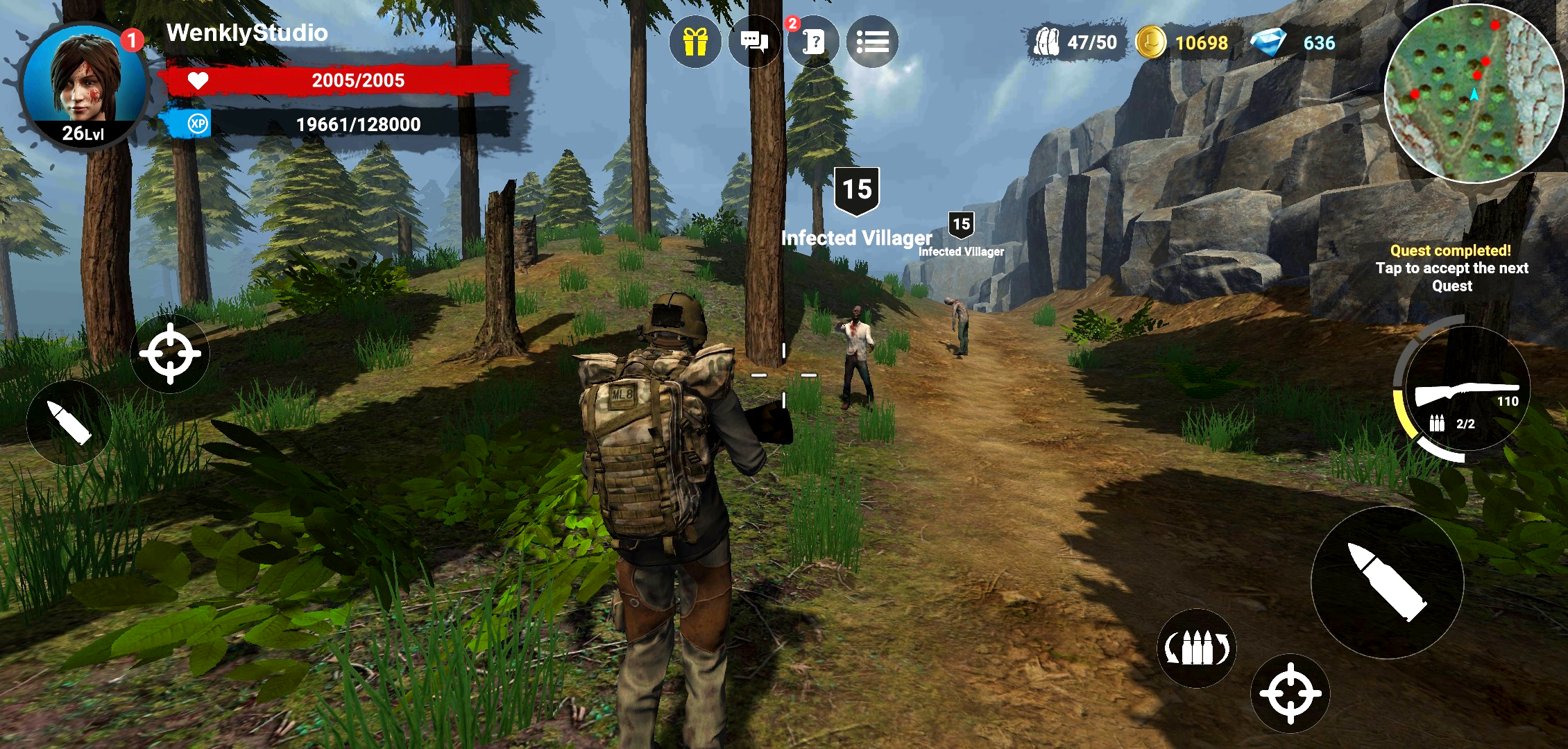 Screenshot of Horror Forest 3 open-world RPG