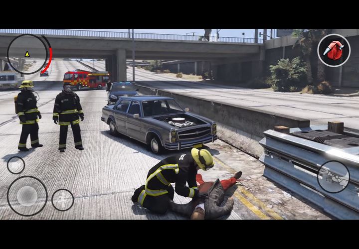 Screenshot 1 of FireFighter Emergency Rescue Sandbox Simulator 911 