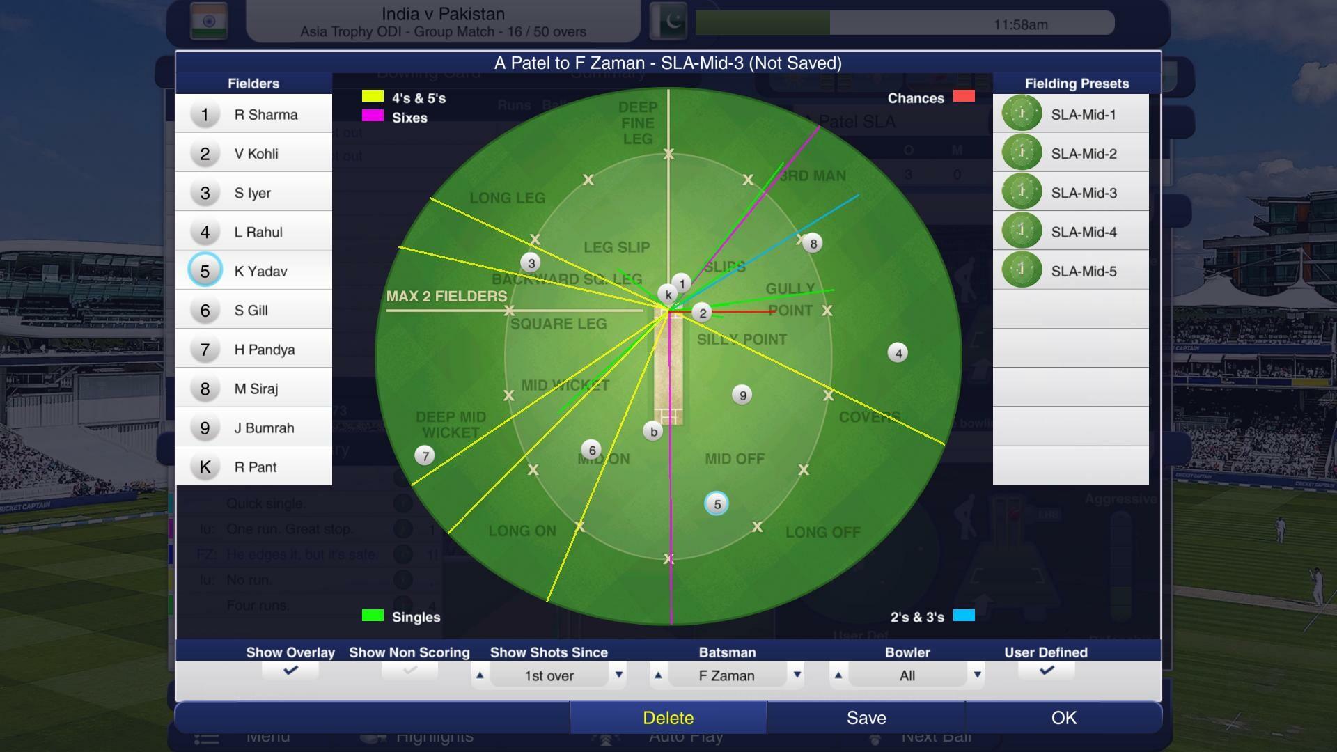 Cuplikan Layar Game Cricket Captain 2023