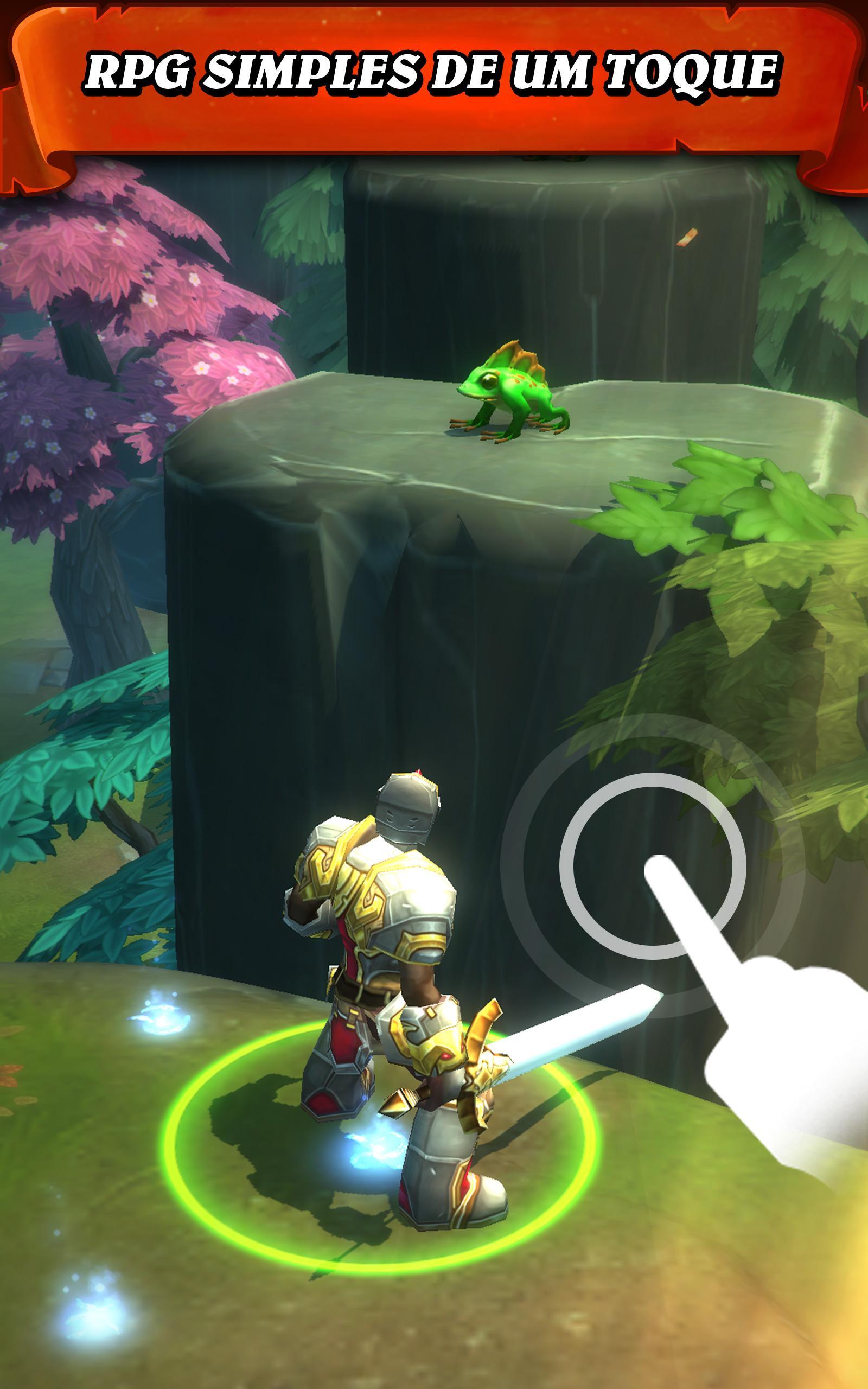 Captura de Tela do Jogo Jump Warrior: Nonstop RPG