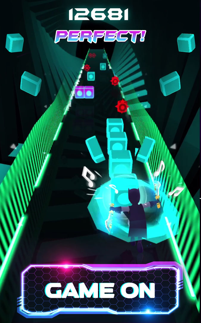 Screenshot of Beat Blader 3D: EDM Music Race