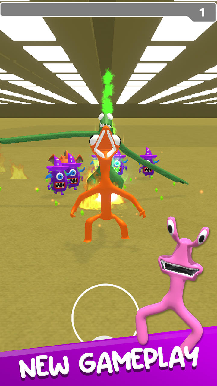 Orange Rainbow Monster Game Screenshot