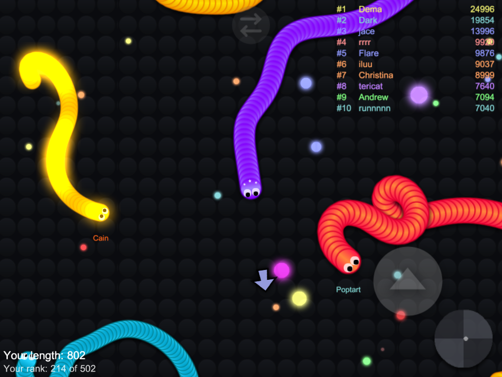Snake Snither Battle IO 2017 Game Screenshot